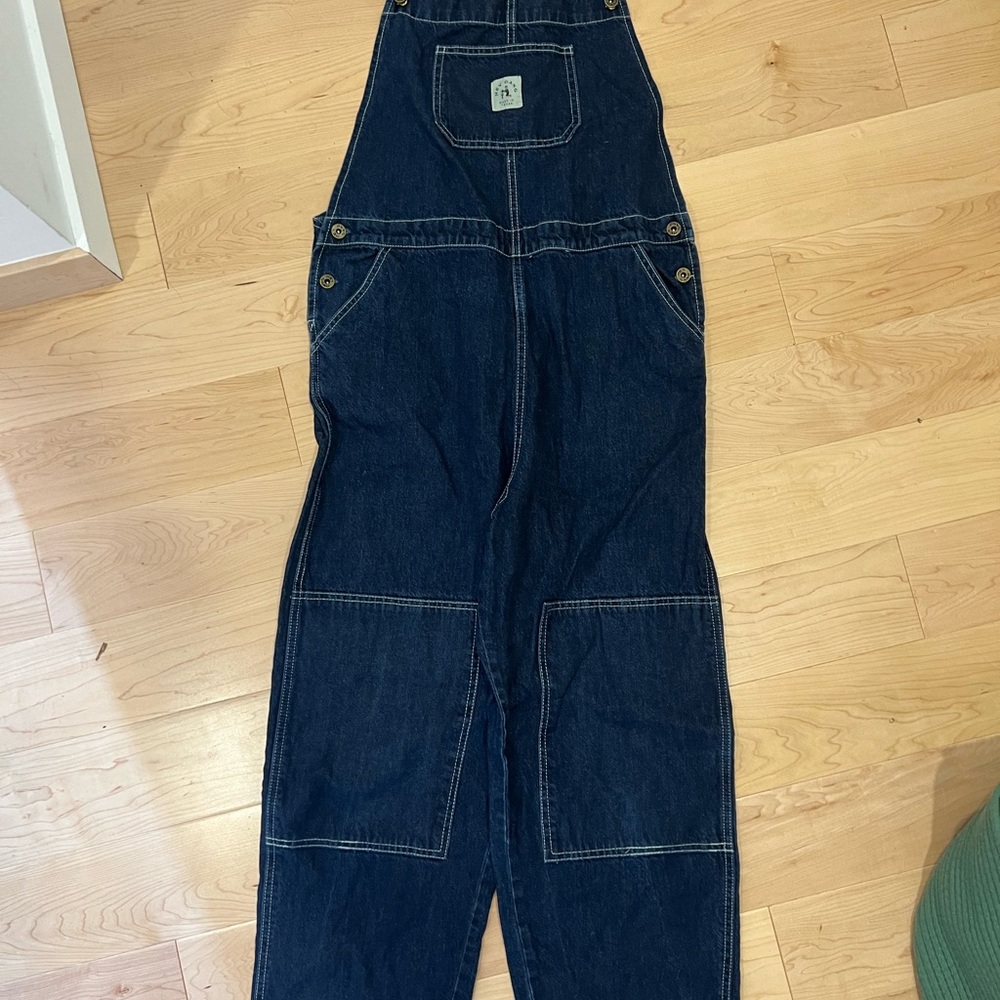 Men's Dark Blue Denim Overalls